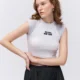Beyaz Gri Crop